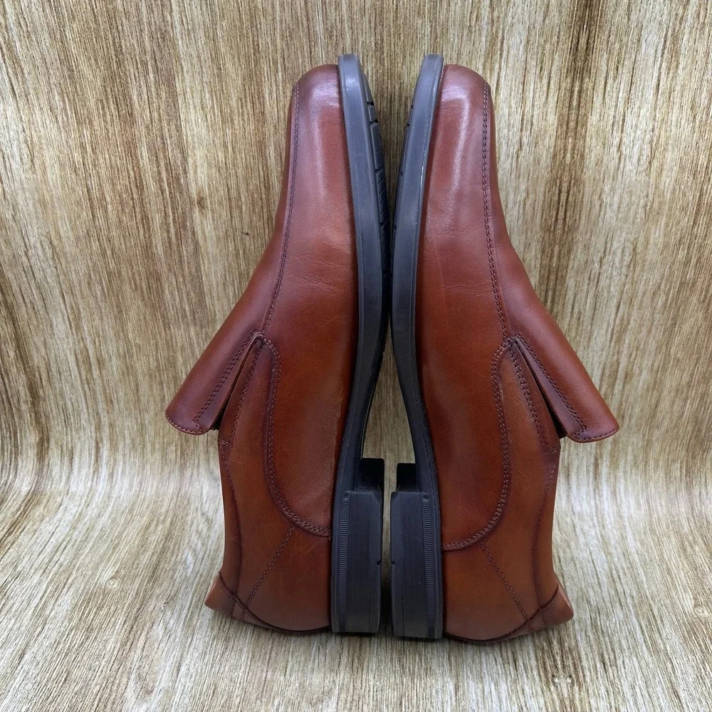 Florsheim Midtown Moc Toe Loafers Men's Size 11.5 D Brown Leather Slip On Shoes